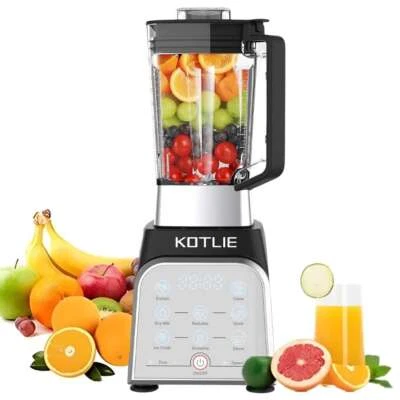 KOTLIE 2L Mixer Standmixer Universalmixer hochleistungsmixer Smoothie 2000W 8 Programme