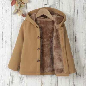 Autumn and Winter Button Cardigan Warm Jacket Thickened Hooded Fleece Jacket - Picture 1 of 28