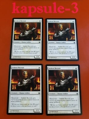 4x Ardent Recruit (LP-NM) | Mirrodin Besieged | MTG Magic Cards - Image 1 of 2