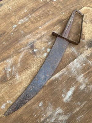 Antigua hoja de hierro forjada a mano Pesh Kabz daga katar cuchillo espada Foto 1 de 4