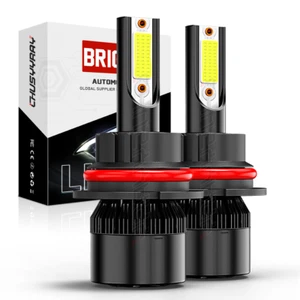 LED Headlight 9007 Bulbs Hi/Lo 6000K Bright White HID For Crown Victoria 98-2011 - Picture 1 of 6