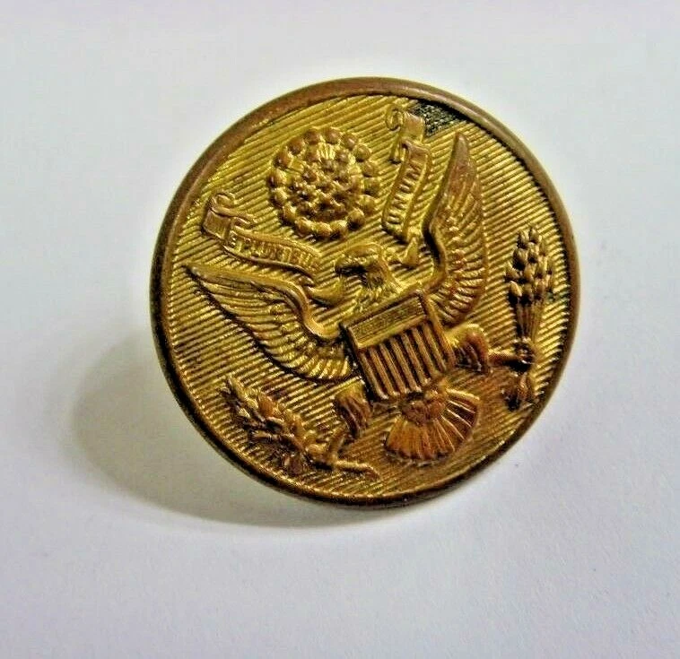 1910s Antique world war I American great seal uniform 28 mm metal button 49339 - Image 1 of 4
