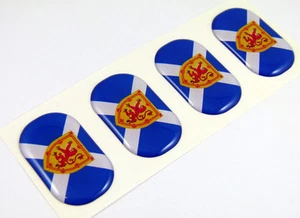 Scotland midi domed decals flag 4 emblems 1.5"x1" Car bike laptop stickers - Imagen 1 de 2