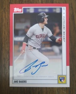 2019 Topps On Demand Rookie Review RC #10-A Jake Bauers Cleveland Indians AUTO - Picture 1 of 2