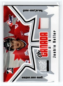 2005-06 ITG Heroes and Prospects Oh Canada #OC16 Justin Keller *#/50