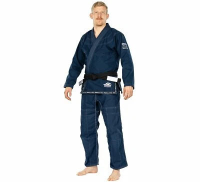 Fuji Suparaito Super Lightweight Mens Brazilian Jiu-Jitsu BJJ Gi - Navy Blue - Image 1 of 4
