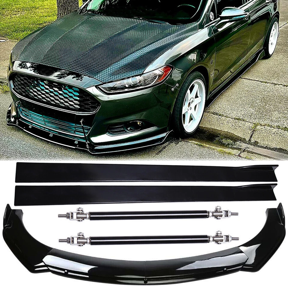 Front Bumper Lip Spoiler Splitter/ Side Skirt /Strut Rods For Ford Mondeo Wagon - image 1 of 4