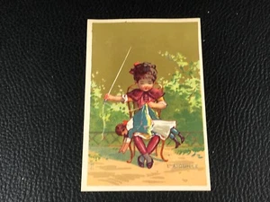 CHROMO CARD CURVE ROUZET PERRON PARIS BESANÇON ERA 1880 90 L'IGUILLE - Picture 1 of 2