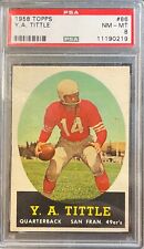 1958 Topps Football Y.A. Tittle #86 PSA 8