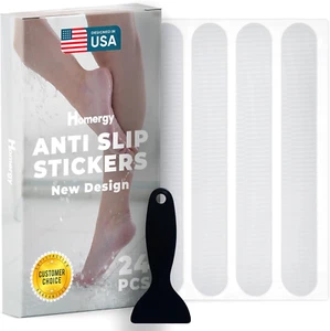 Homergy anti Slip Shower Stickers 24 PCS, Invisible Non-Slip Shower Strips  - Bild 1 von 12