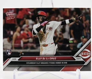 2024 Topps Now MLB ELLY DE LA CRUZ RC #340 Cincinnati Reds Steamboat Elly SP - Bild 1 von 8