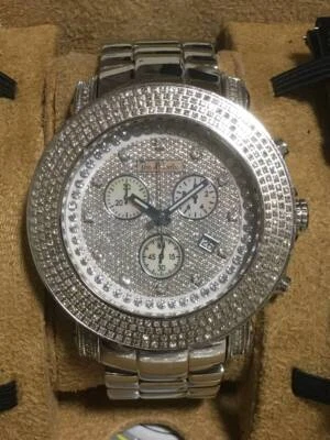 Joe Rodeo JUNIOR Chronograph Diamonds 3.3 carats Wristwatch Silver with Box - Image 1 of 4