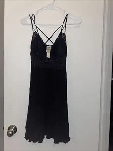 Victorias Secret Black Lace Dress S NWT - Picture 1 of 6