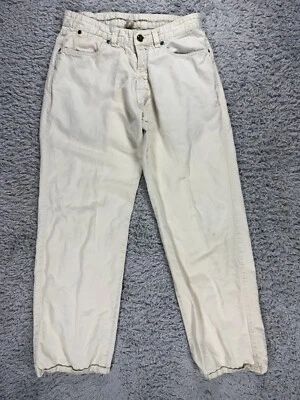 Ermenegildo Zegna Pants Mens 31x28 White 5 Pocket Casual Designer Cream Adult - Image 1 of 4