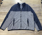 Old Navy Active Jacket Size XXL (2XL) Men’s Gray Navy Blue Full Zip Sweatshirt