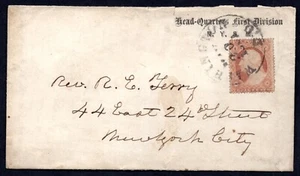 US 1861 CIVIL  WAR OFFICIAL UNION HEADQUARTERS FIRST DIVISION OF THE U.S. ARMY - Picture 1 of 2