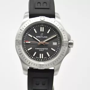 Breitling Chronomat Colt Automatic 41 Steel Tempest Gray A17313101F1X1 on Rubber - Picture 1 of 9