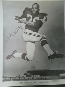 1967 GREEN BAY PACKERS Herb Adderley Vintage NFL Football - Picture 1 of 2