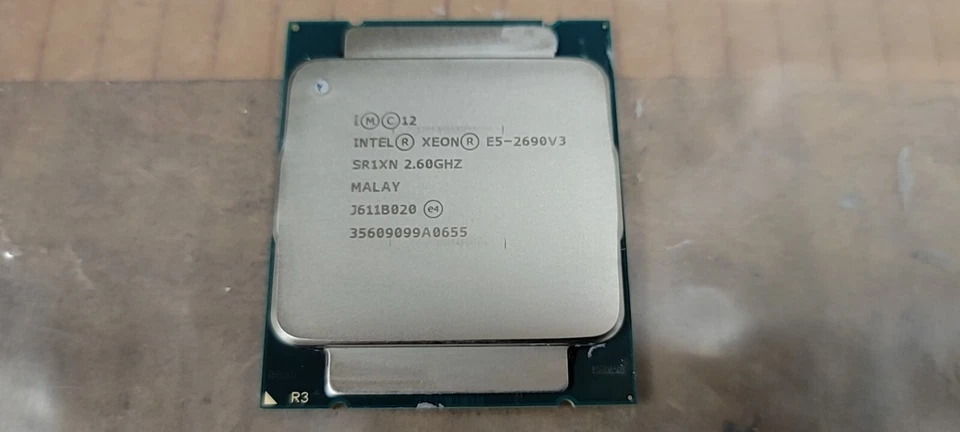 Intel Xeon E5-2690 V3 CPU 12-Cores 2.6 GHz 30MB LGA 2011-3 R3 Server SR1XN 135W - Image 1 of 1