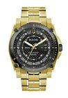 Bulova Men's Precisionist Diamond Accents Quartz Gold Tone Calendar Watch 98D156