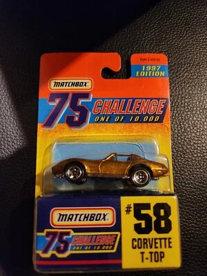 Matchbox 75 Challenge Corvette T-Top #58 - Image 1 of 2