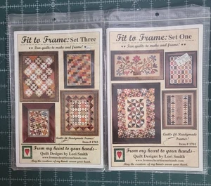 Fit to Frame Set One und Set Three Quilt Patterns by Lori Smith NEU - Bild 1 von 2