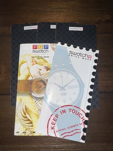 Swatch watch Booklets Lot Summer ‘92 , Fall/Winter ‘92-‘93 & In Our Hands Earth - Picture 1 of 8