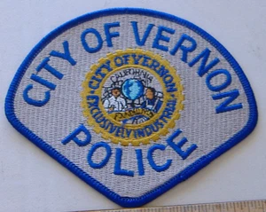 TOPPA TESSUTO CITY OF VERNON POLICE CALIFORNIA - Foto 1 di 1