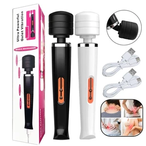 Handheld Massager Wand Vibrating Massage Full Body Magic Therapy Motor 20 Speeds - Picture 1 of 26