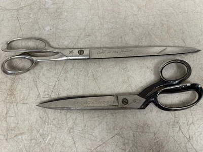 2x Robinson & McCrary Tailor Shears – Vintage Sewing Scissors – Sharp Blades - Image 1 of 4