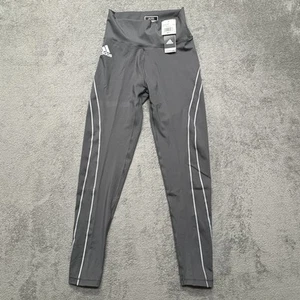 Adidas W STM Tight Leggings Womens Medium Tall Gray AEROREADY HG7427 Primegreen - Picture 1 of 11