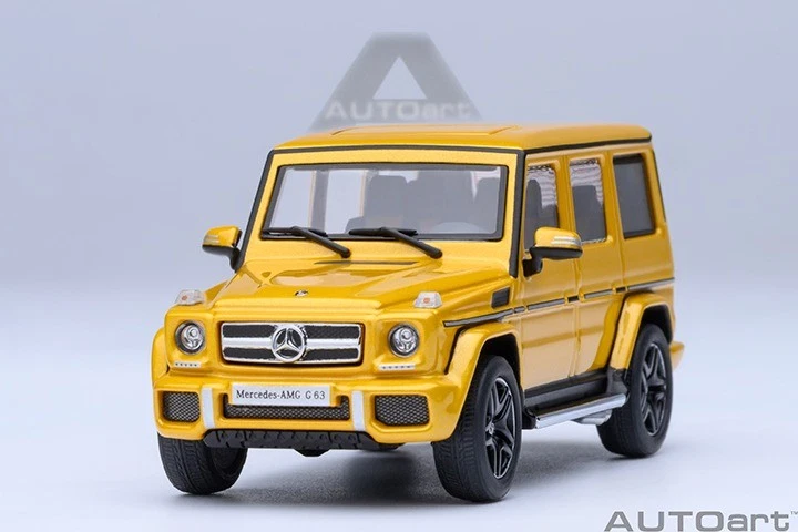 2017 MERCEDES-BENZ AMG G 63 SOLAR BEAM YELLOW 1/64 MODEL CAR BY AUTOART 20201
