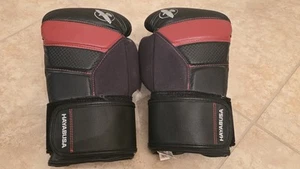 Hayabusa T3 Boxing Gloves 16oz Black Red - Picture 1 of 2