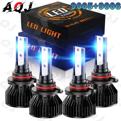 For GMC Sonoma 1998-2003 8000K Blue LED Headlight High&Low Bulbs Combo 4pcs Foto 1 de 4