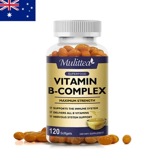Vitamin B Complex with B2, B6 B12 Folate Helps Energy 120 tabs - Picture 1 of 8