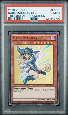 2020 Yu-Gi-Oh! Dark Magician Girl (2020) Lost Art Promotion LART Ultra Rare PSA9 - Image 1 of 2