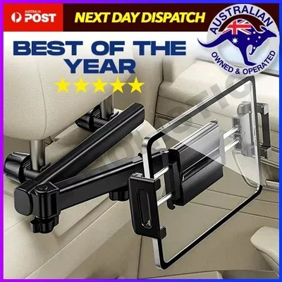 Car Headrest Tablet Holder Backseat Mount for 4 to 13 inch iPad Pro and Tablets - image 1 of 4