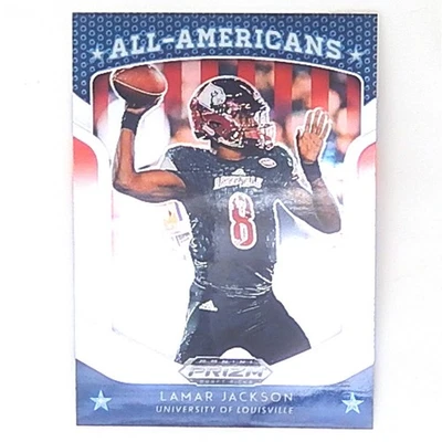 2019 Panini Prizm Draft Picks Lamar Jackson Louisville All-Americans Card #59 - Image 1 of 2