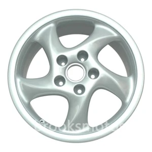 19" CLASSIC TURBO TWIST SILVER WHEELS RIMS FITS PORSCHE 996 997 911 WIDE BODY - Picture 1 of 1