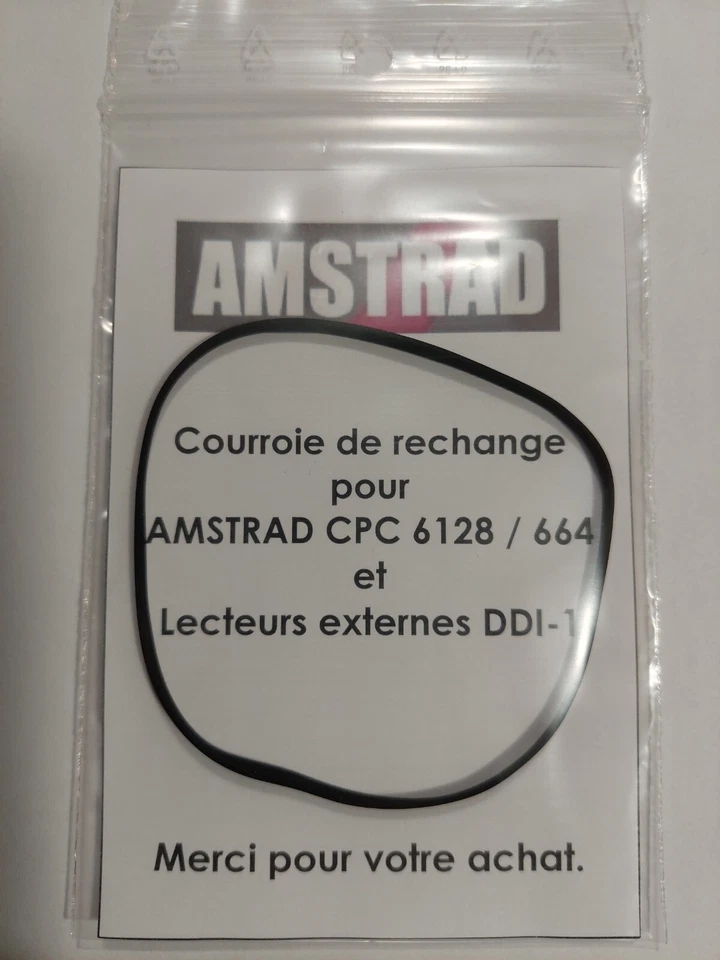► Courroie AMSTRAD CPC 6128 664 6128+DDI-1 Belt + Notice ◄ - Imagen 1 de 2