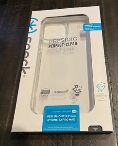 Speck - Presidio Perfect-Clear Case for iPhone 13 Pro Max 6.7" - CLEAR