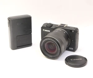 Canon EOS M2 18.0MP Mirrorless Camera (Kit w/ EF-M 18-55mm IS STM Lens) - Black - Picture 1 of 11