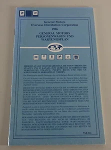 Plan de Mantenimiento Chevrolet/Pontiac/Oldsmobile/ Buick / Cadillac/GMC De 1986 - Imagen 1 de 3