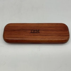 Vintage Mid 80’s Wooden Pen And Case With IBM Logo - Bild 1 von 9