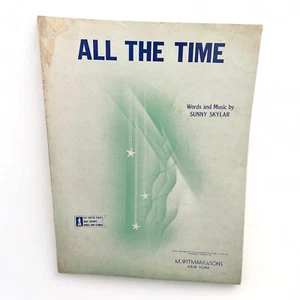 1945 All The Time Sheet Music Sunny Skylar Rainbow Series Witmark & Sons NY - Picture 1 of 6