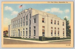 Postcard U.S. Post Office, Alexandria, Louisiana c1943 - Picture 1 of 2