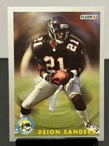 1993 Fleer Deion Sanders Karte #261 League Leaders Falcons - Bild 1 von 2