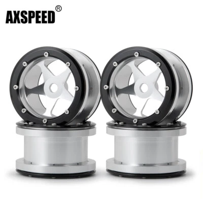 4 Stück Metall 2,2'' Felgen Wheels Rims für Axial Wraith YETI 1/10 RC Crawler - Bild 1 von 4
