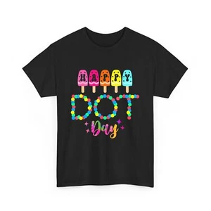 Dot Day 2024 Colorful Polka Dot Day Kids Boys Girls Dot Day T-Shirt - Picture 1 of 8