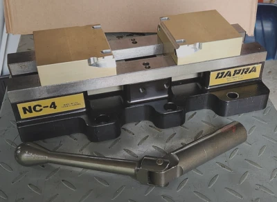 DAPRA NC-4  double station high pressure CNC Milling Vise with 4" wide jaws - Image 1 of 4